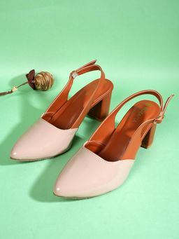 MOZAFIA - Women Sandal Heels - Beige