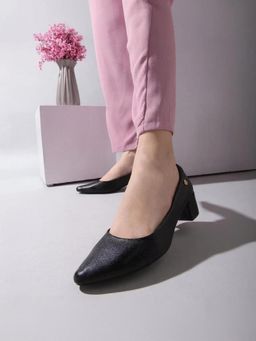 KNEETOES - Knee toes Women's Matte Muse Black Workwear Pump Heels