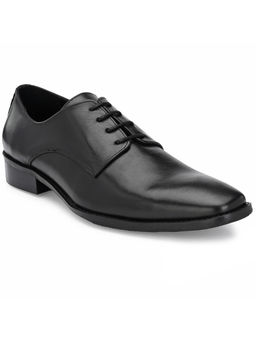 CARLO ROMANO - Burnish Leather Black Lace Up Formal Derbies
