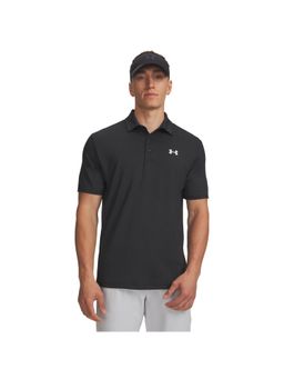Under Armour - Men's Playoff Jacquard Polo T-shirt-Black
