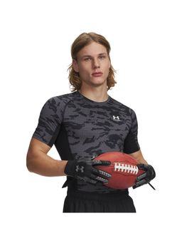Under Armour - Men's Heat Gear Printed Half Sleeve T-shirt-Black