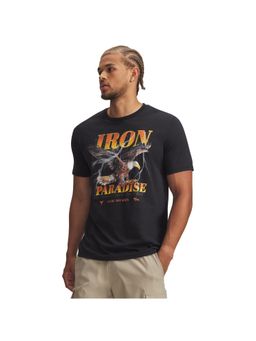 Under Armour - Men's Project Rock Half Sleeve T-shirt-Black