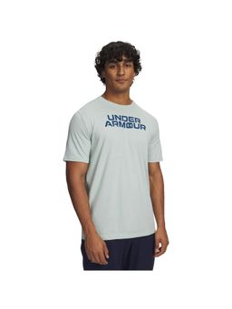 Under Armour - Men's Core Branded Half Sleeve T-shirt-Blue