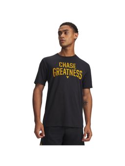 Under Armour - Men's Project Rock Greatness Half Sleeve T-shirt-Black