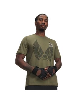 Under Armour - Men's Project Rock Wings Half Sleeve T-shirt-Green