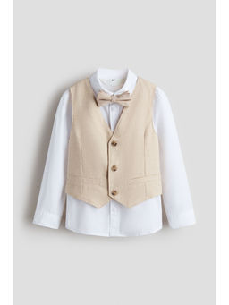 H&M - Boys Beige 3-Piece Dressy Set