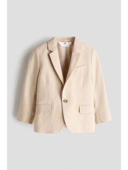 H&M - Boys Beige Single-Breasted Blazer