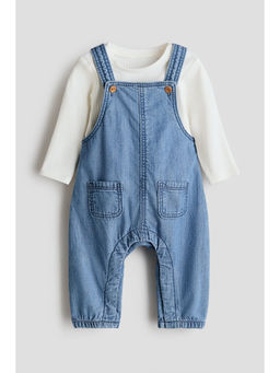 H&M - Boys Blue 2-Piece Cotton Set