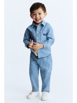 H&M - Boys Blue Cotton Twill Trouser