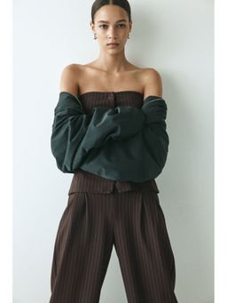 H&M - Women Brown Bandeau Waistcoat Top