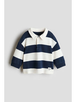 H&M - Boys White Cotton Rugby Polo T-Shirt
