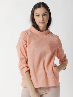 RAREISM - Orange Printed Top