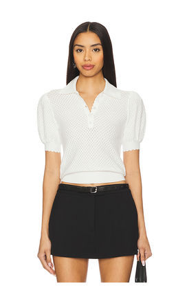 Alice + Olivia - Ramona Pointelle Polo