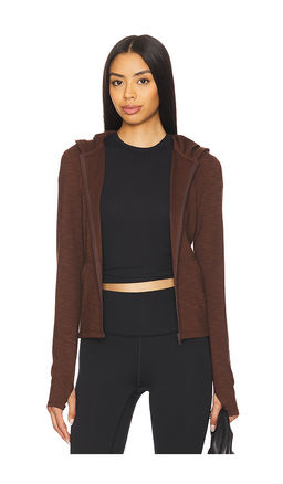 Beyond Yoga - Heather Rib Morning Jog Hoodie