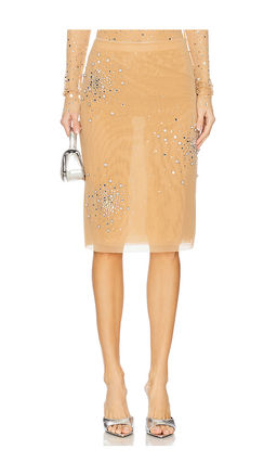 Des Phemmes - Crystal Midi Skirt