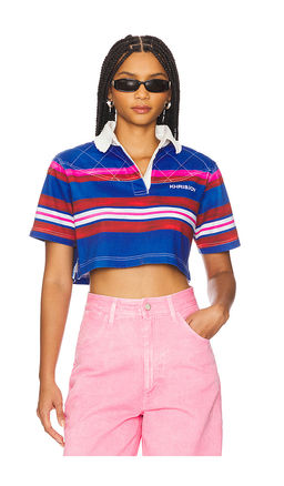 Khrisjoy - Iris Rugby Crop Polo