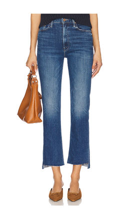 Mother - High Waisted Rider Ankle Step Fray