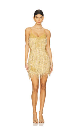 Nadine Merabi - Beaded Fringe Mini Dress