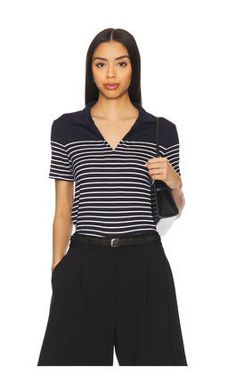 Rag & Bone - The Knit Stripe Polo Top