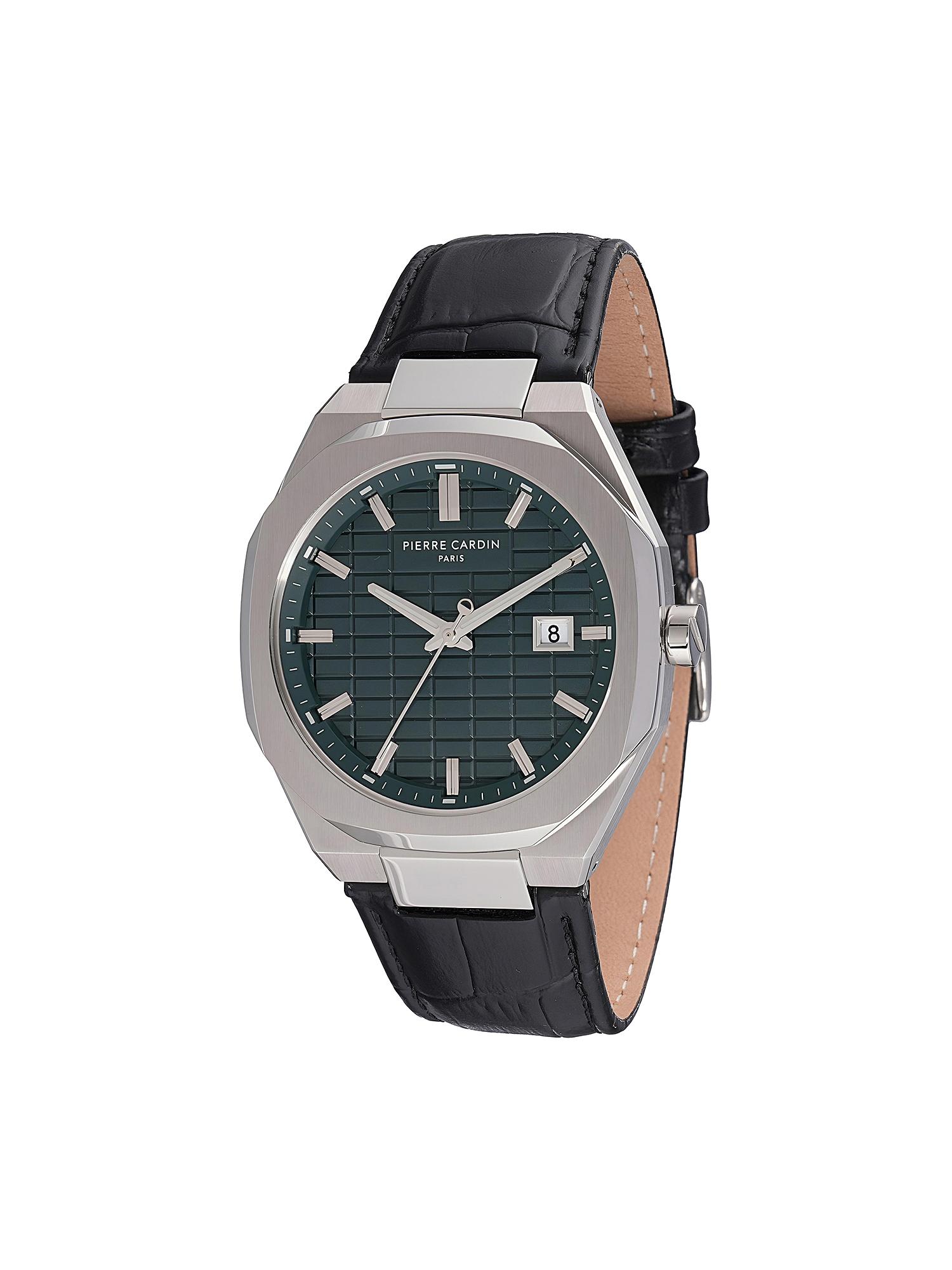 Buy Pierre Cardin Elysee Checks Stainless Steel Rain Forest Watch