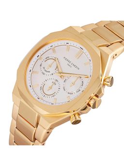 Pierre Cardin - Elysee Vogue Gold White Watch for Men - Cf-1001-Mg