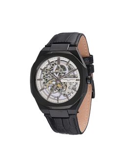 Pierre Cardin - Elysee Automatique Black Silver White Watch for Men - Cf-1002-Lb-1