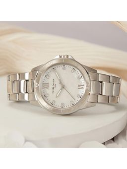 Pierre Cardin - Observatoire Eclat Stainless Steel White Mop Watch for Women - Cf-1009-Ms