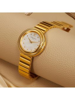 Pierre Cardin - Passy Meteore Gold White Mop Watch for Women - Cf-1010-Mg-2