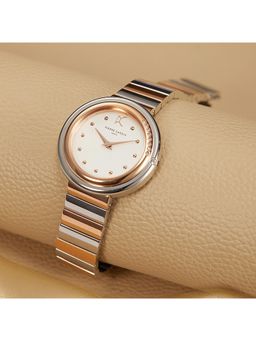 Pierre Cardin - Passy Meteore Twotone Silver White Watch for Women - Cf-1010-Mu-3