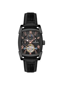 Earnshaw - Kensington Automatic Multifunction Black Rectangle Dail Mens Watch - Es-8296-06