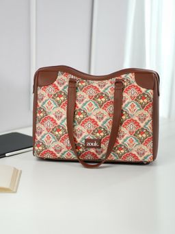 Zouk - Mughal Art Multicolour Conference Office Tote Bag