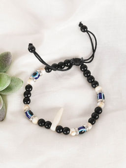 NVR - Black Evil Eye Rakhi with Roli Chawal (Set of 2)