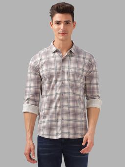BULLMER - Trendy Multi-Color Regular Fit Checks Causal Full Sleeve Shirt for Men
