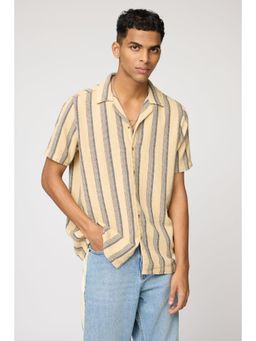 FREAKINS - Oak Stripe Mens Short Sleeve Shirt