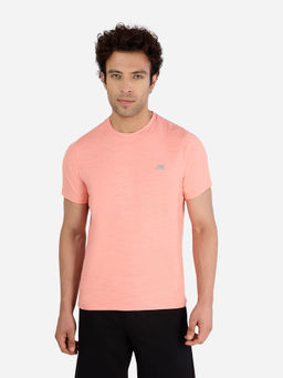 SKECHERS - Peach Ss Jacquard Pattern T-Shirt