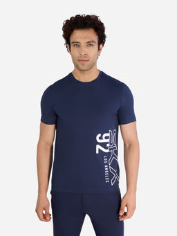 SKECHERS - Navy Blue Ss Skx Graphic T-Shirt