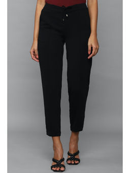 Allen Solly - Women Black Regular Fit Solid Casual Trouser