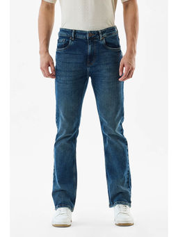 Snitch - Blue Washed Straight Casual Jeans for Men