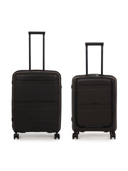it luggage - Momentous Black Set of 2 24-20 Inches Expandable Hardsided TSA Luggage Trolley