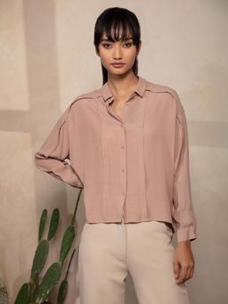 Twenty Dresses by Nykaa Fashion - Beige Colour Me Happy Shirt