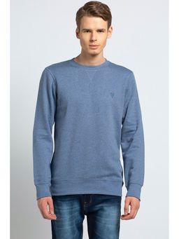 Van Heusen - Men Athleisure Ultra Soft & Crew Neck Sweatshirt - Blue