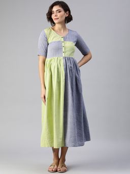 Swishchick - Multi-Color Front Open Maternity Dress