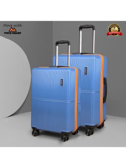 MOVE-MEANT - Glide Luggage Blue Trolley Bag (Pack of 2)