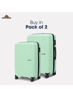 MOVE-MEANT - Travel Crew Luggage Green Trolley Bag (Pack of 2)