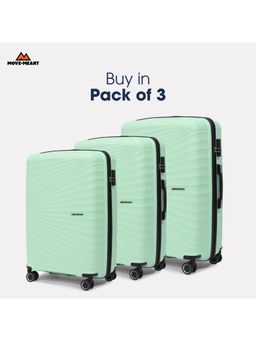 MOVE-MEANT - Travel Crew Luggage Green Trolley Bag (Pack of 3)