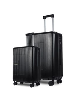 MOVE-MEANT - Travel Pro Luggage Black Trolley Bag (Pack of 2)