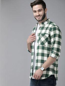 The Bear House - Men Checkered Flannel Shirt