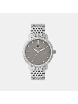 Mont Neo - Grey Metal Analog Watch (8506E-M1115)