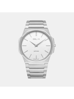 Oblik - Silver Stainless Steel Analog Watch (Blade Ultra Slim-Sl)