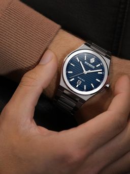 Sandoz - Blue Stainless Steel Analog Watch (Szwgh0000829)